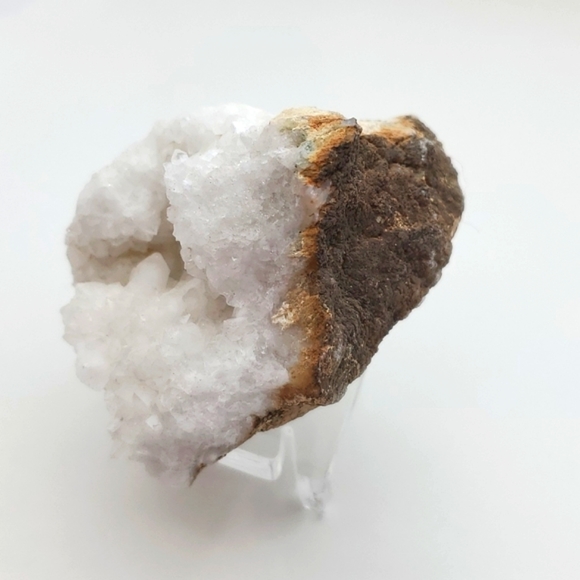 Clear Quartz Geode Druzy  Raw Crystal Cluster Perfect Shelf Desk Top Smaller Siz - Picture 8 of 8